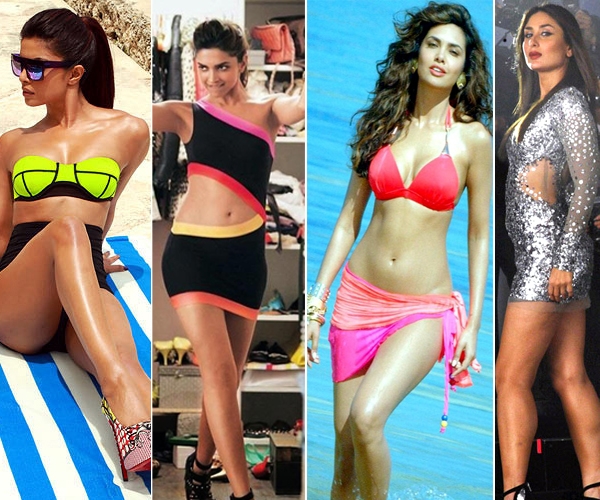 The bollywood actresses showing their fabulous legs