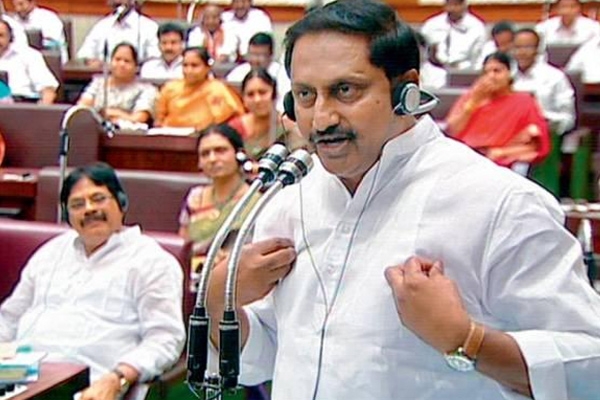 Kiran reddy opposes telangana bill in assembly