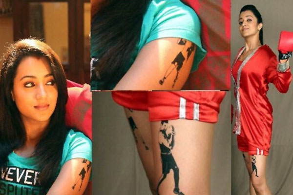 Trisha latest tattoos on hands thies of an actor goes viral in kollywood