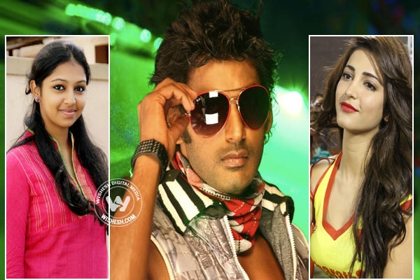 Laxmi menon replaced by sruti hassan in vishal movie