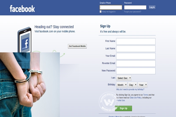 Girl held for defaming friends on facebook through fake accounts