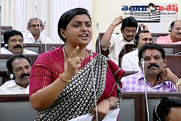 Yscrp mla roja controversial comments chandrababu naidu about anganwadi problems