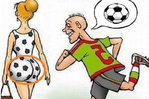 Football Player Funny Cartoon | Restricted Pictures