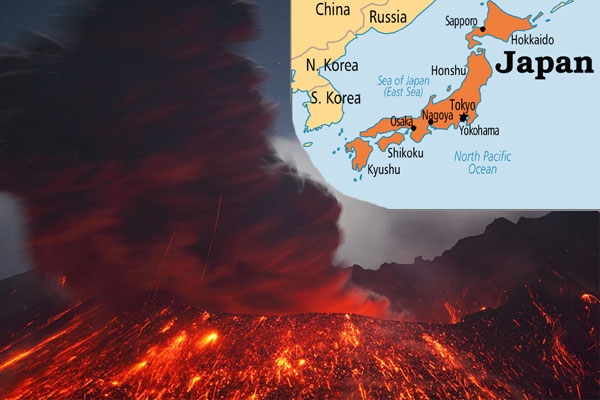 Japan will burnt after 100 years with volcanoes