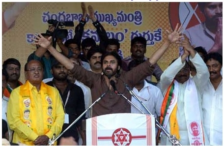Pawan slams ys and jagan for land mafia
