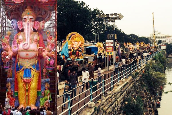 Khairatabad ganesh procession stopped