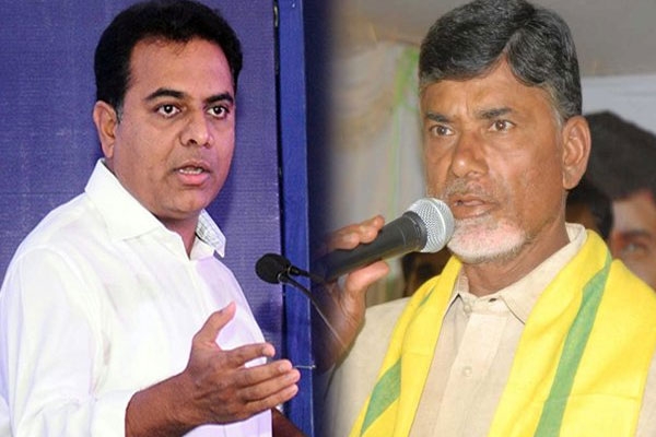 Telanagana it minister ktr fire on chandrababu