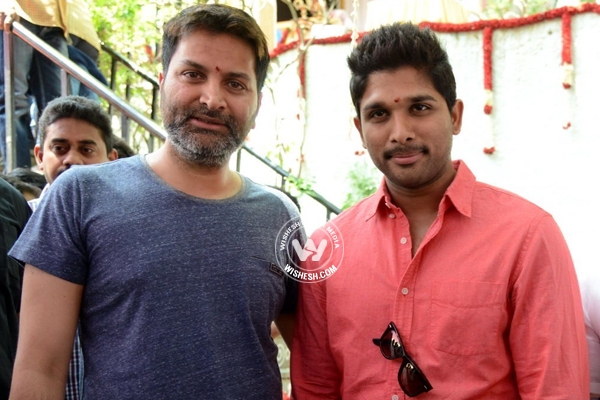 Allu arjun trivikram combination movie shooting in hyderabad