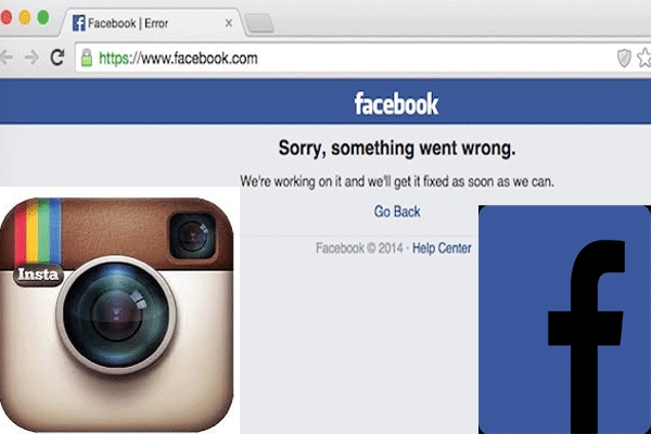 Facebook and instagram were down and restored