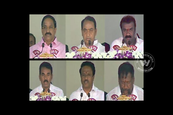 Telangana cm kcr allocated portfolios to new ministers