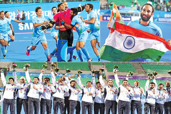 Indian men hockey team won gold medal in asian games against pakistan after 16 years