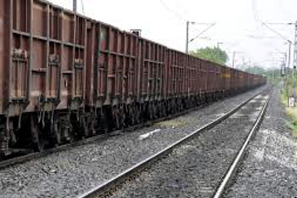 Goods train derailed in nalgonda district