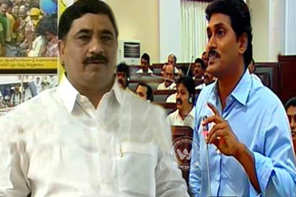 Tdp mla kaluva srinivasulu fire on jagan