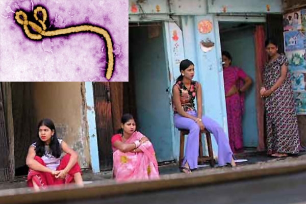 Women association giving advisors to kolkata sex workers to keep away ebola virus