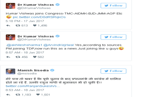 kumar vishwas twitter